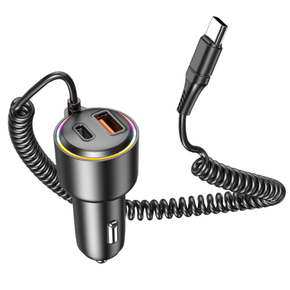 Car Charger With Spring Wire