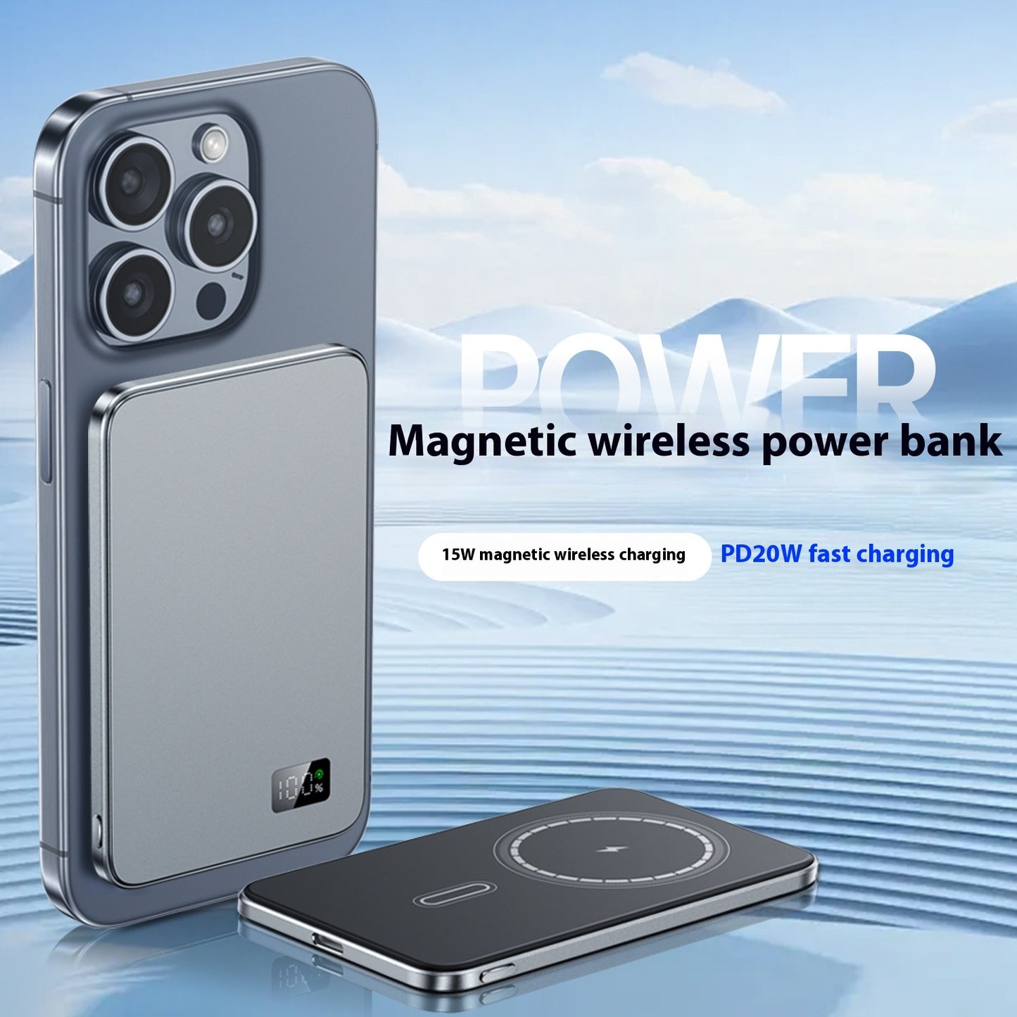 3-in-1 Magnetic Power Bank 20W